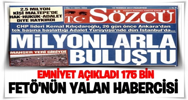 Fetö'nün gazetesinden büyük PALAVRA !