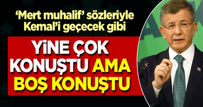 Davutoğlu yine boş konuştu! Hükümete 'yüz yüze eğitim' eleştirisi