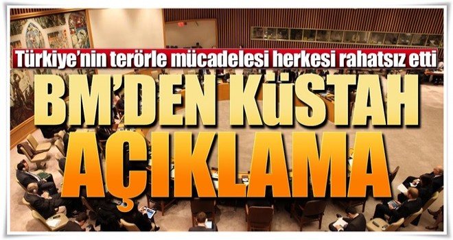 BM'den küstah Türkiye açıklaması