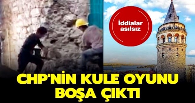 CHP'nin kule oyunu boşa çıktı