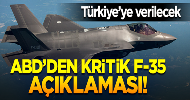 F-35'leri üreten şirket baskılara aldırmadı! Türkiye'ye verilecek