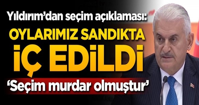 Binali Yıldırım: Oylarımız sandıkta iç edildi