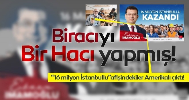 Ekrem İmamoğlu'nun posterindeki "hacı" bile çalıntı çıktı