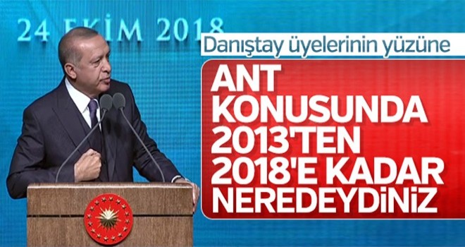 Cumhurbaşkanı Erdoğan'dan çok sert 'Ant' tepkisi