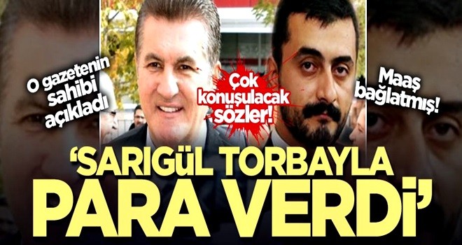 Karşı gazetesinin sahibi:'' Mustafa Sarıgül torbayla para verdi''