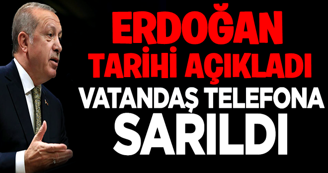 Erdoğan 'erken seçim' kararını açıkladı, vatandaş telefona sarıldı