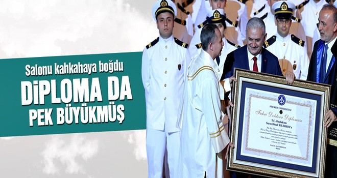 Başbakan Yıldırım'dan diploma esprisi