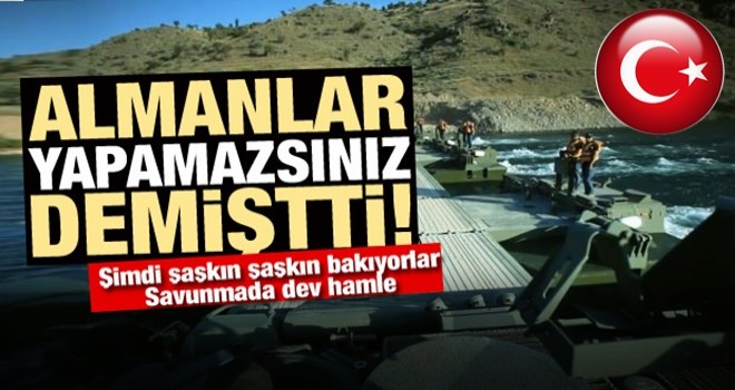 Almanlar yapamazsınız demişti! Savunmada dev hamle