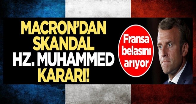 Alçak Charlie Hebdo dergisinin sözde "Hz. Muhammed karikatürleri"ne Macron'dan skandal destek