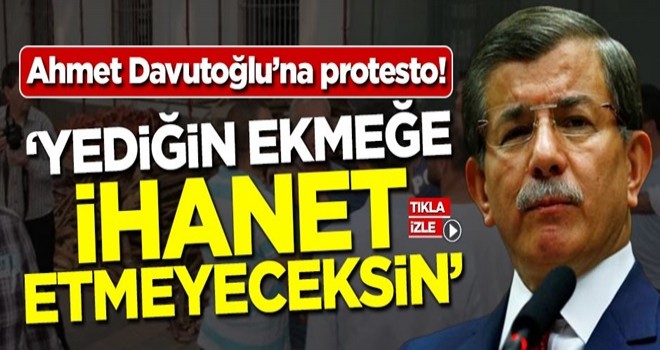 Davutoğlu'na Sakarya'da protesto şoku!