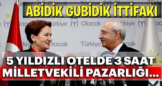 5 yıldızlı otelde 3 saat milletvekili pazarlığı...