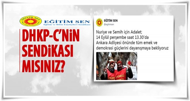 Eğitim Sen'den Nuriye Gülmen ve Semih Özakça paylaşımı