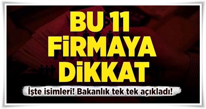 Gümrük Bakanlığı 11 saadet zinciri firması hakkında soruşturma açtı .