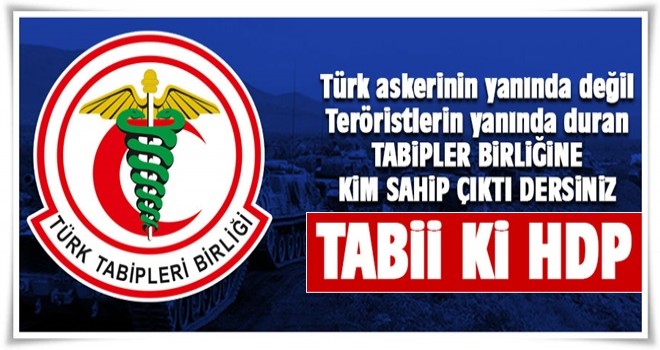 Türk Tabipler Birliği'ne HDP sahip çıktı