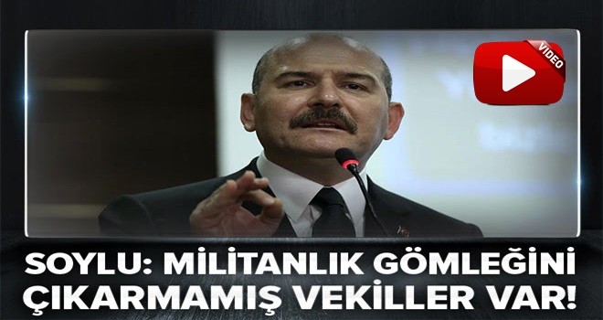 Bakan Soylu: Militanlık gömleğini çıkarmamış bazı milletvekilleri var.