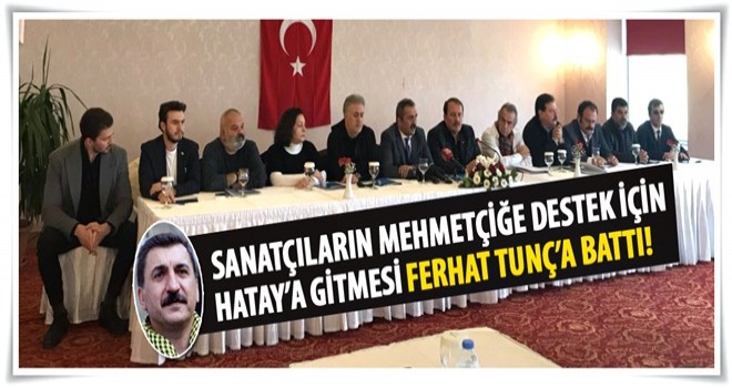 Ferhat Tunç o ziyarete fena bozuldu