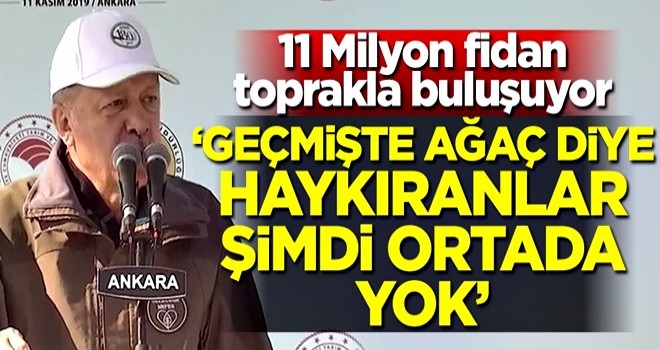 11 milyon fidan toprakla buluşuyor