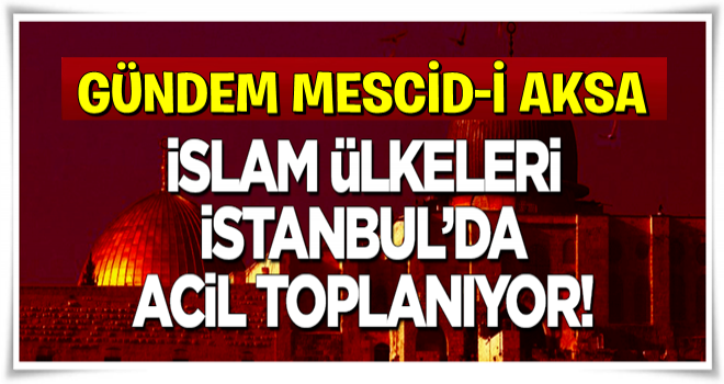 İslam ülkeleri İstanbul'da Filistin için acilen toplanıyor!