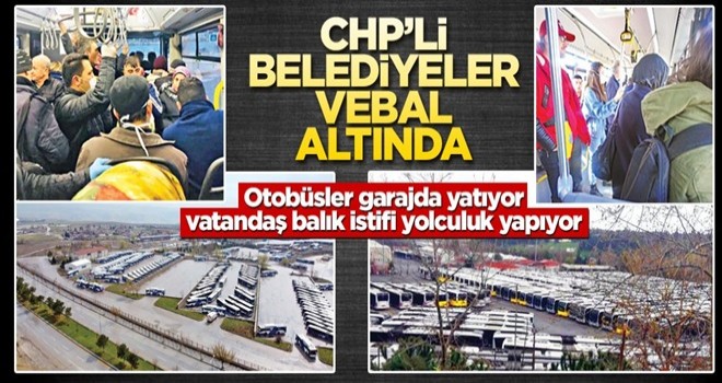 Otobüsler garajda yatıyor, vatandaş balık istifi yolculuk yapıyor...