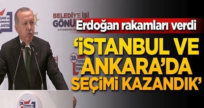 Başkan Erdoğan: İstanbul ve Ankara'da seçimi kazandık