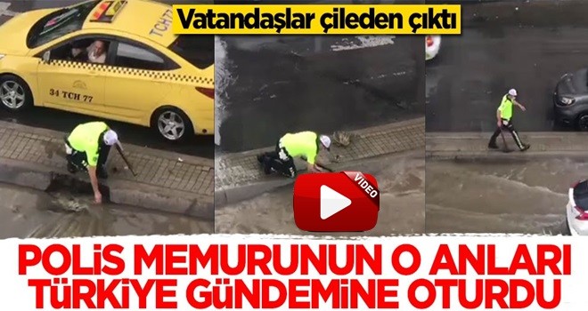 Polis memurunun o anları Türkiye gündemine oturdu! Vatandaşlar çileden çıktı