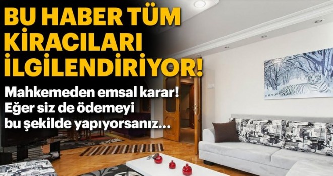 Milyonlarca kiracıyı ilgilendiren karar
