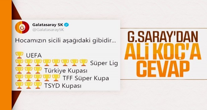 Galatasaray'dan Ali Koç'a Fatih Terim cevabı