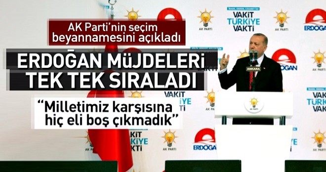 İşte AK Parti'nin seçim beyannamesi