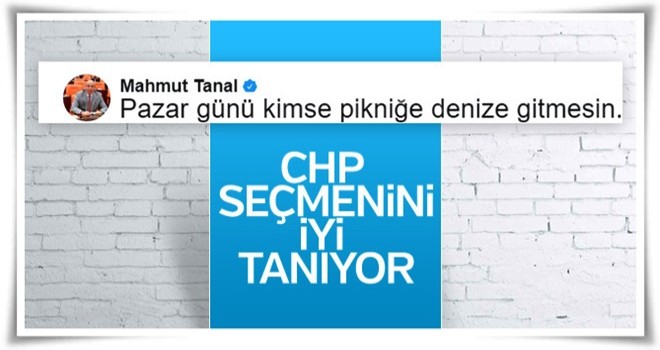 Mahmut Tanal'dan CHP'lilere miting uyarısı