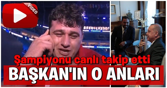 Cumhurbaşkanı Erdoğan'ın o anları!