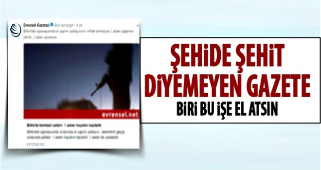 Evrensel'den hain başlık