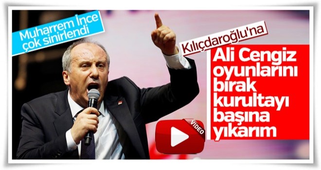 Muharrem İnce: Algı operasyonu yapıyorlar