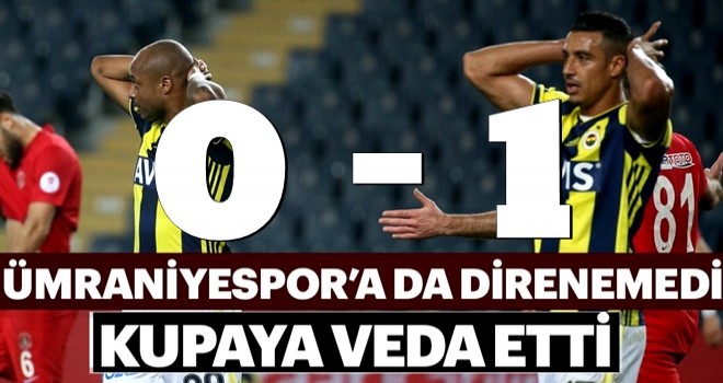 Fenerbahçe'ye kupada da hüsran