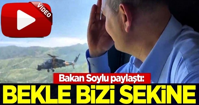 Bakan Soylu paylaştı: Bekle bizi Sekine