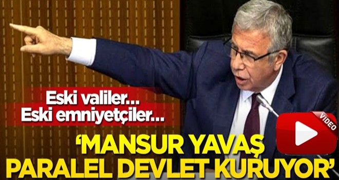 Eski valiler… Eski emniyetçiler… ‘Mansur Yavaş paralel devlet kuruyor’