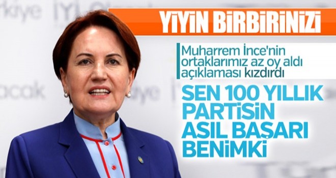 Meral Akşener, Muğarrem İnce'ye cevap verdi