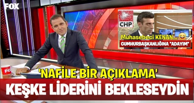 Fatih Portakal'dan Öztürk Yılmaz'a: Liderini bekleseydin