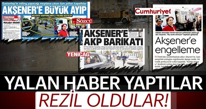 Yalan haber yaptılar, rezil oldular