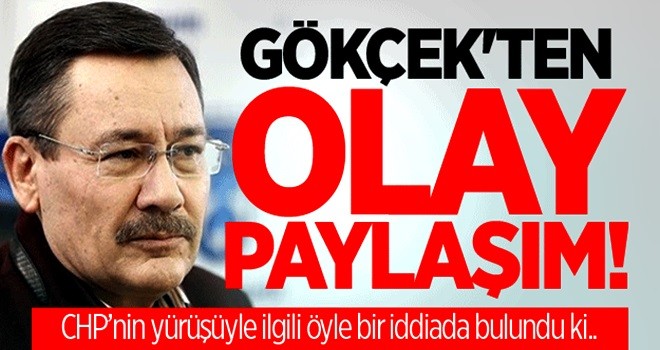 Melih Gökçek'ten olay paylaşım!