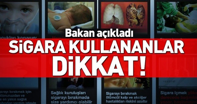 Sağlık Bakanı'ndan sigara paketleriyle ilgili önemli açıklama! .