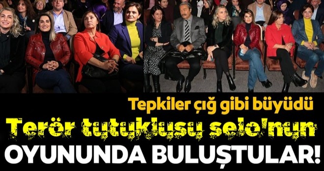 Terör tutuklusunun oyununda buluştular! Sosyal medyada büyük tepki topladı