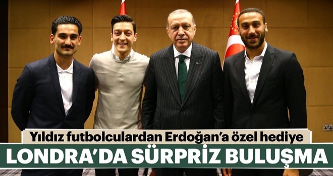 Cumhurbaşkanı Erdoğan'a Londra'da sürpriz ziyaret