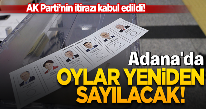 AK Parti'nin itirazı kabul edildi! Oylar yeniden sayılacak