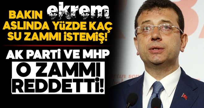 ekrem suya aslında bakın yüzde kaç zam getirecekti!