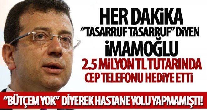 ekrem'den muhtarlara 2 bin 600 liralık akıllı telefon