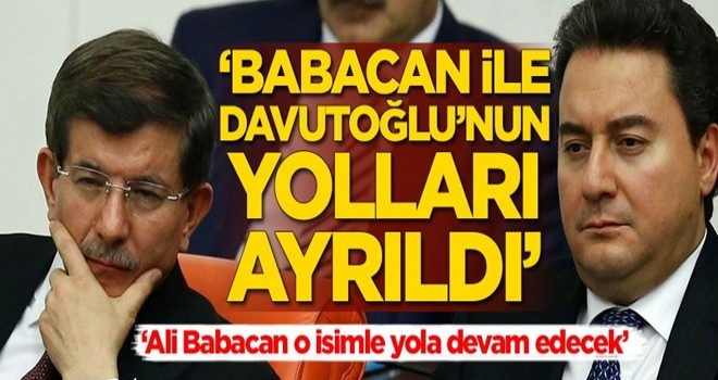 Kulisleri sallayan gelişme: Ali Babacan ile Ahmet Davutoğlu'nun yolları ayrıldı!