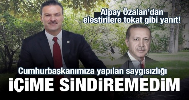 Alpay Özalan'dan eleştirilere yanıt!