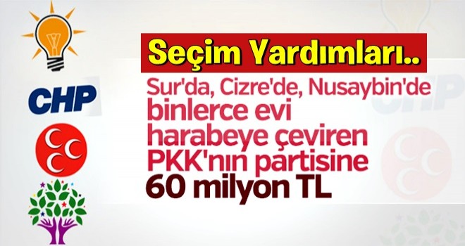 Hazine'den partilere verilecek olan seçim bütçesi