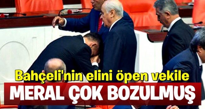 Bahçeli'nin elini öpen vekile partisinden sert tepki: Utanç duyduk!