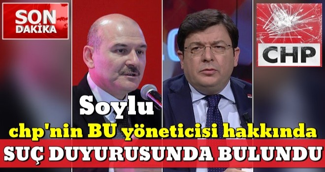 Bakan Süleyman Soylu duyurdu! CHP'li Muharrem Erkek'e kötü haber